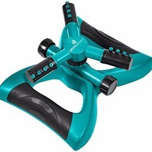 GrowGreen Sprinkler Rotating Lawn Sprinkler Large Area Coverage Water Sprinkl...